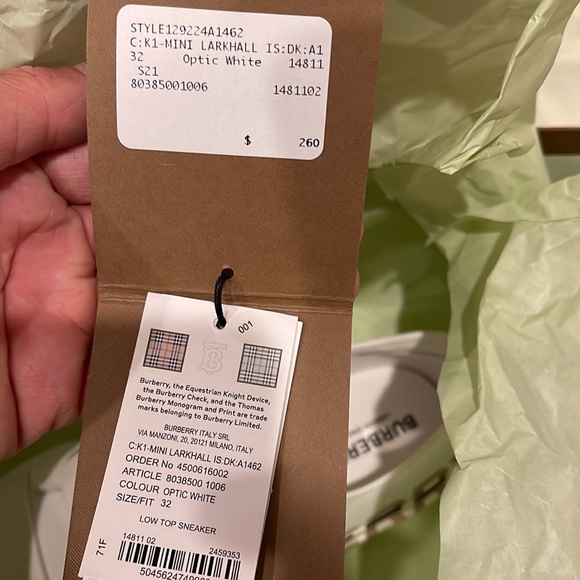 Burberry Boys Shoes - Picture 9 of 9